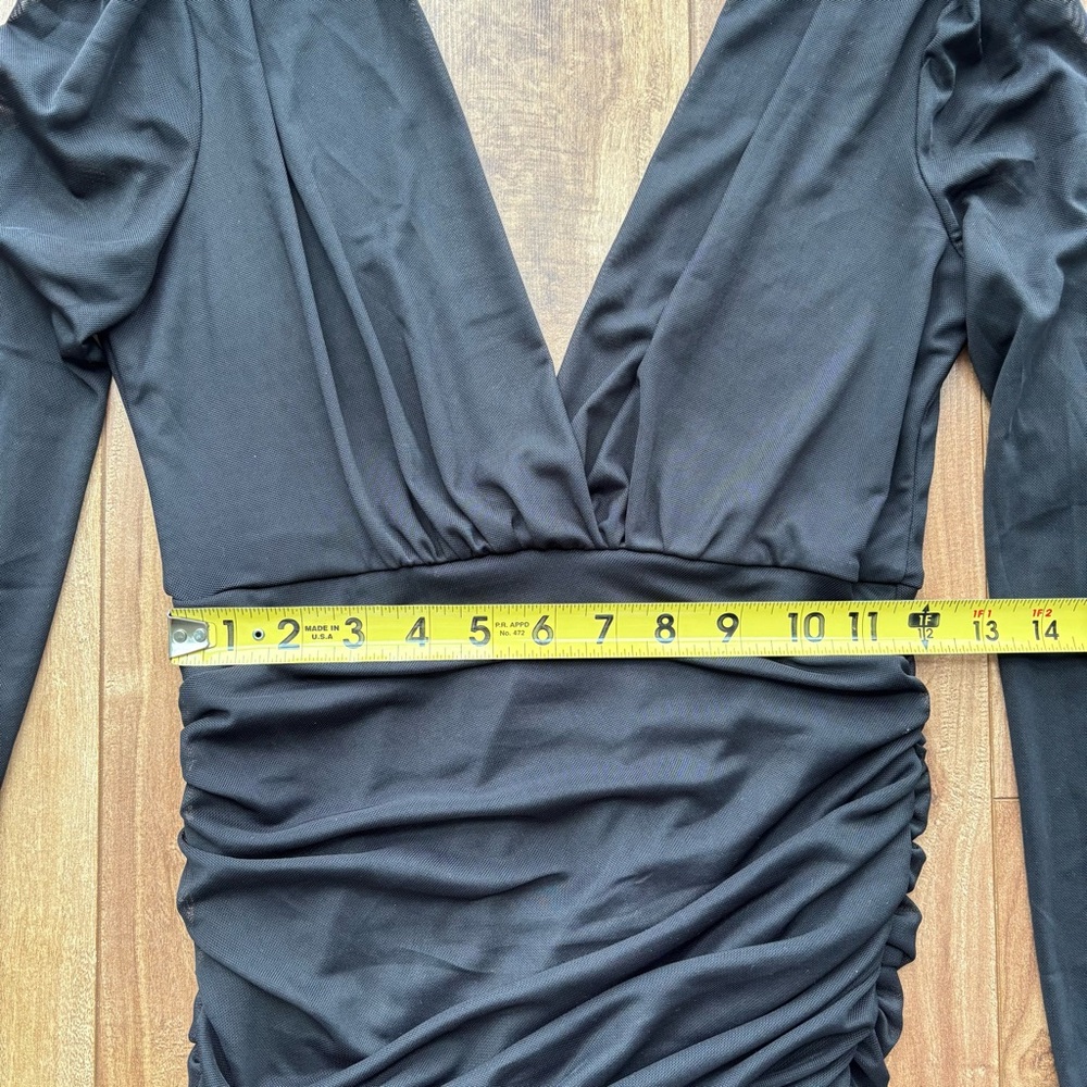 Fashion Nova Sheer Mini Dress - Black - Picture 5 of 7